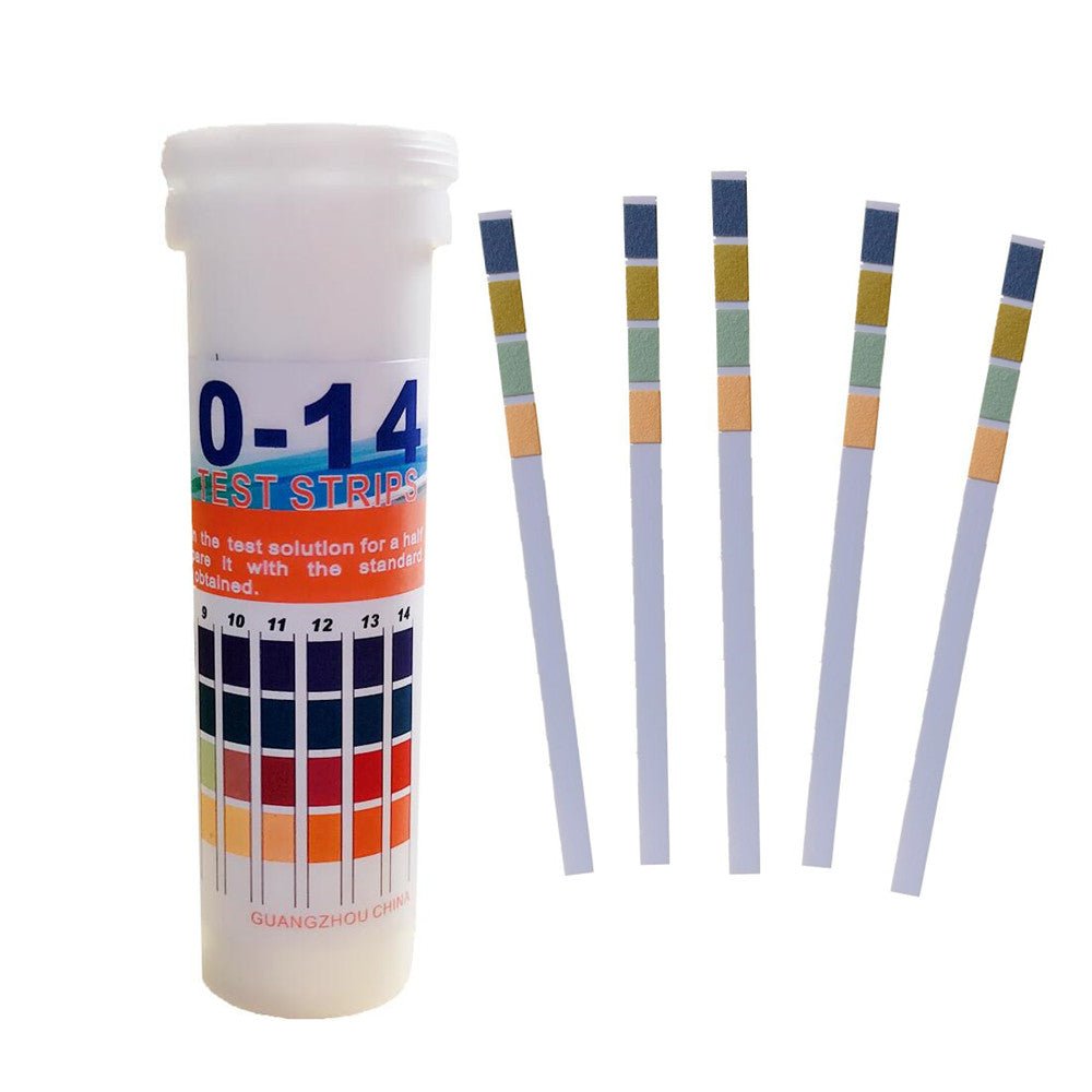 pH Indicator Test Strips (Bottle) - pH 0 -14