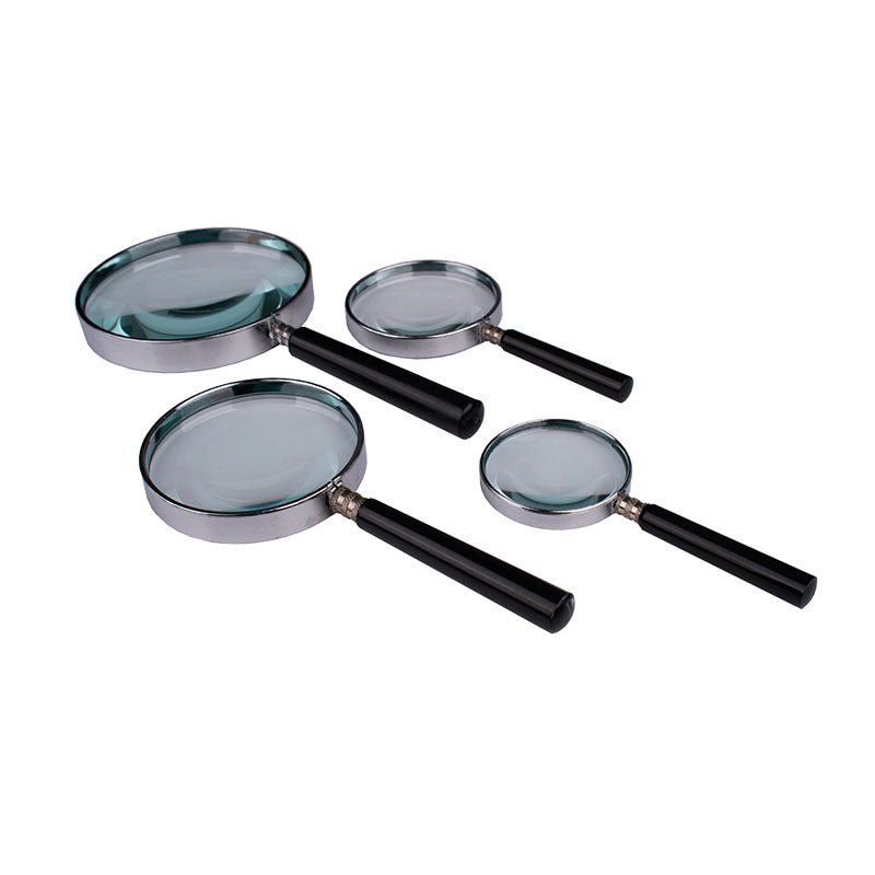 Handheld Reading Magnifier with Metal Frame and Bakelite Handle