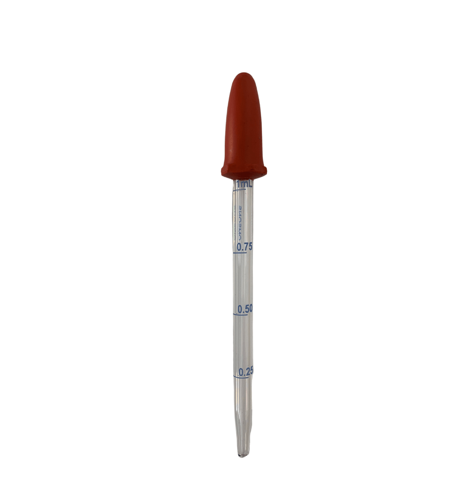 Glass Dropper with Bulb & Graduations