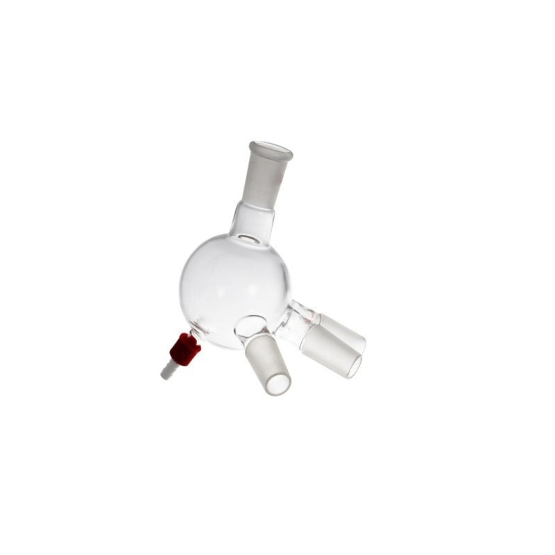Cow Adapter with Vacuum, Round Bottom - B24