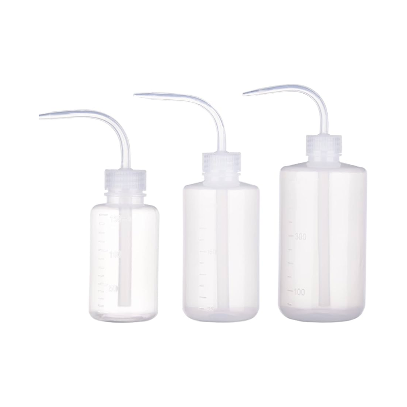 White Plastic Wash Bottle, PP