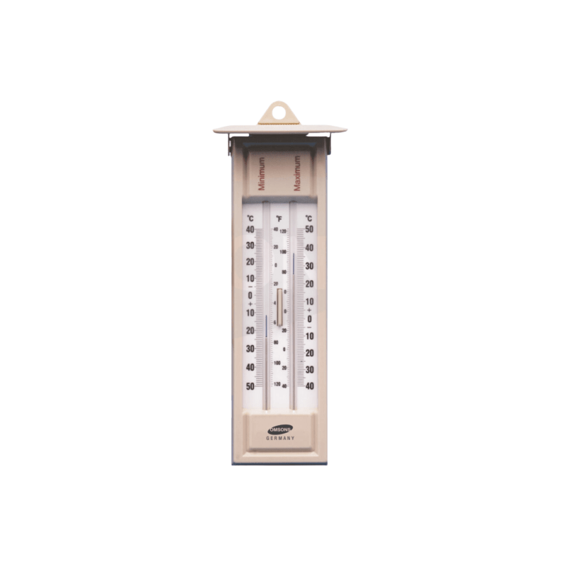 Minimum and Maximum Thermometers, with Certificate