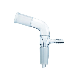 Adapter Reciever, Plain Bend with Vacuum Connector, Socket Size to Cone