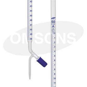 Burette Glass, PTFE Rotaflow Needle Valve - Class A