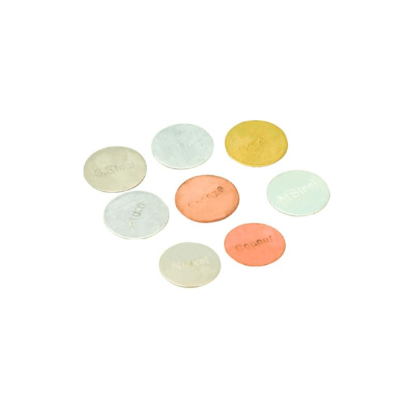 Metal Discs - Set of 16 (8 stamped & 8 unstamped)